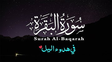 سورة البقرة 💙هدوء وسكينة... لاتوصف قرآن صوت هادئ للنوم والراحة النفسية 😴