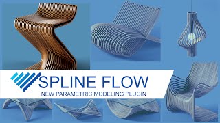 Chair modeling with Spline Flow -  Parametric Modeling plugin for 3Ds Max