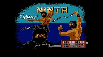 NINJA ( Title version ) ATARI 800 XL - FULL GAME !!!