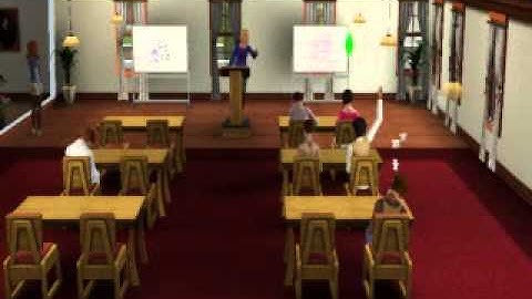 The Sims 3 University - Inside lesson/lecture continued