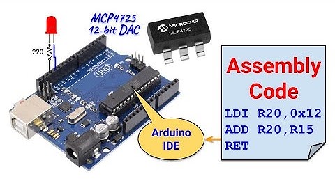 Assembly via Arduino - MCP4725 12 bit DAC