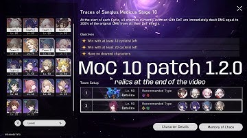 MoC 10 patch 1.2 | Jing Yuan & Selee | Relics showcase at the end of vid