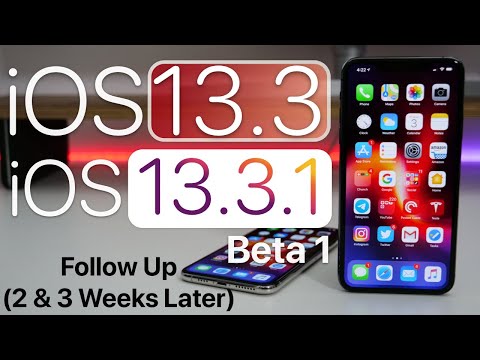 iOS 13.3 및 iOS 13.3.1 베타 1-2 주 및 3 주 후속 조치