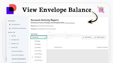 How to see how many envelopes are left in DocuSign