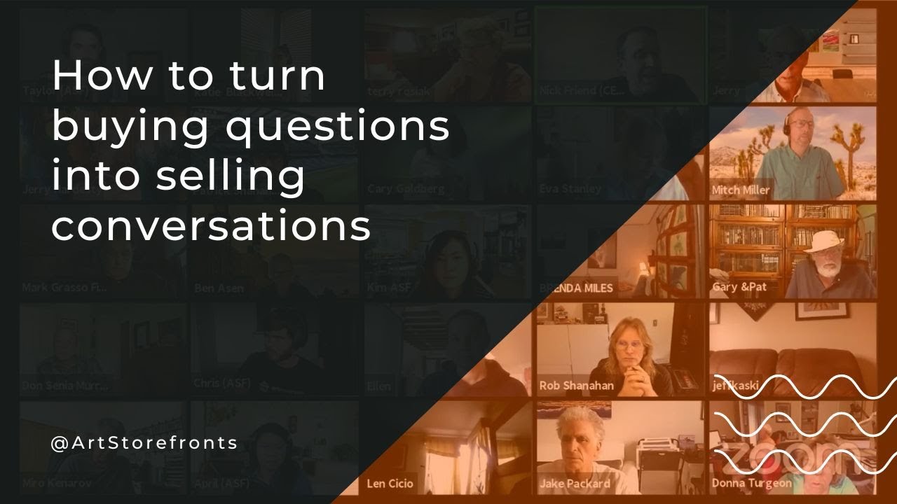 How to turn buying questions into selling conversations - YouTube
