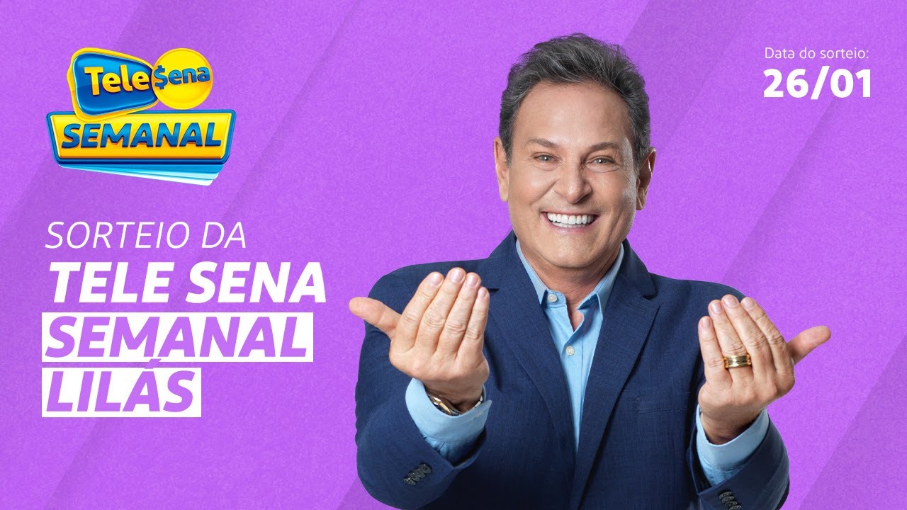 SORTEIO da TELE SENA SEMANAL LILÁS (26/01/2025) - YouTube