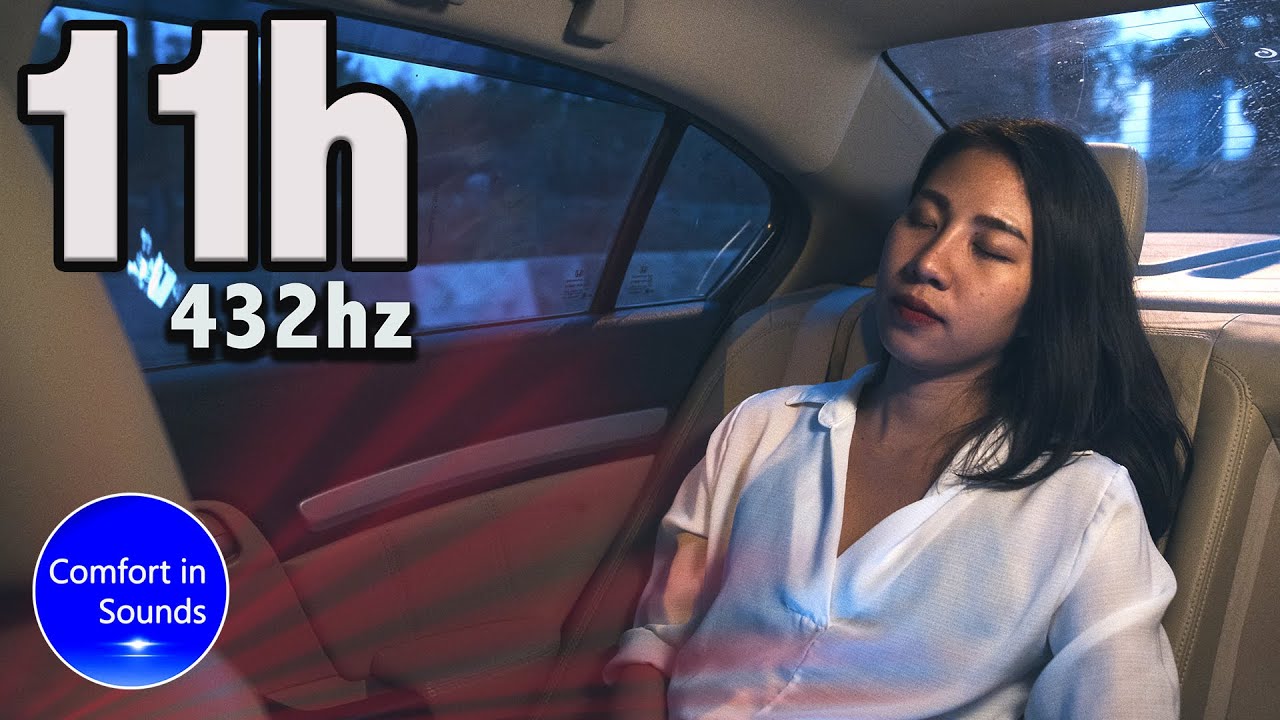 Comfortable Car Heater Noise to Sleep Deeply 432hz Black Screen