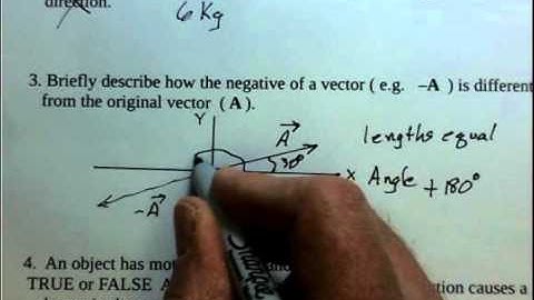 Concepts for Motion in Two Dimensions, Vectors