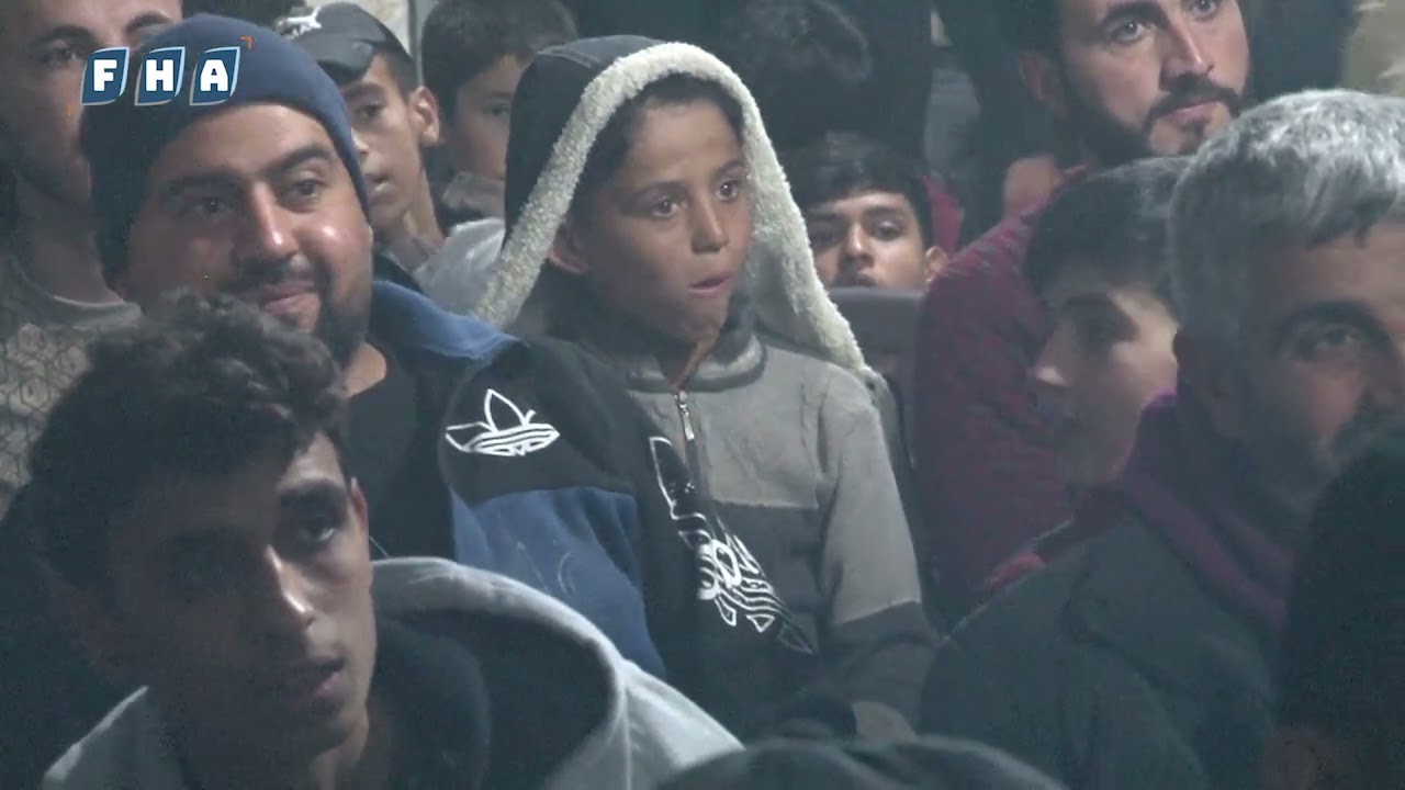 المهجرون في مخيم المحمدية بريف عفرين يتابعون بطولة كأس العالم بعد مبادرة يلا حيهم ارحبو