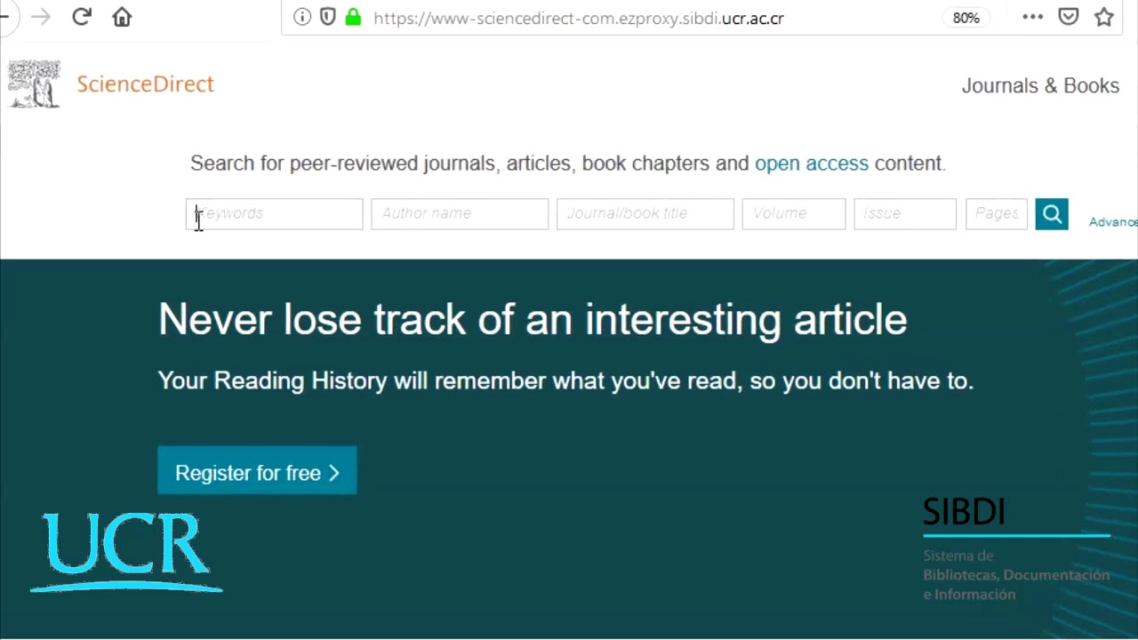 Guía rápida de la Base de Datos Science Direct YouTube