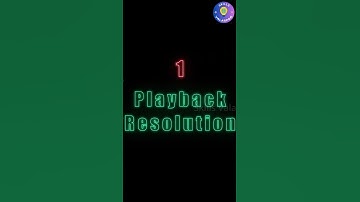 Adjust Playback Resolution 🎬 #howto #tamil #tutorial #shortvideo #short #shortsviral #viral #yt