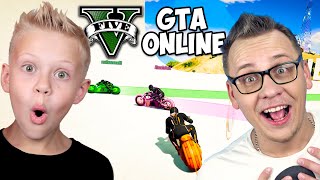 Дедлайн Выживание с Папой на Неоновых Байках в ГТА 5 Онлайн GTA 5 Online