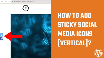 How to add sticky Social Media Icons (vertical) to WordPress? no plugins | #WordPress 77