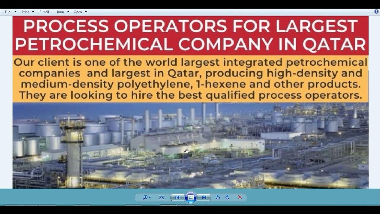 Process operator jobs in qatar for petrochemical plant youtube