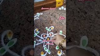 Simple saturday rangoli design #simpleborderdesign #easyforall #easytostart 🤩🤩🤩😍😍🌹🌹🪔🪔🙏🙏😍😍