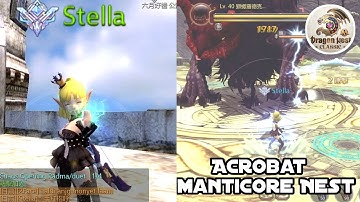 Acrobat Gameplay Manticore Nest Final Stage Dragon Nest Mobile Classic