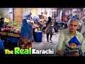 The real karachi people  night walk streets of karachi pakistan