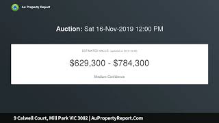 9 Calwell Court, Mill Park VIC 3082 | AuPropertyReport.Com