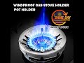 Kaki dapur gas steel kitchen windproof gas stove cover ring wind reducer pot holder