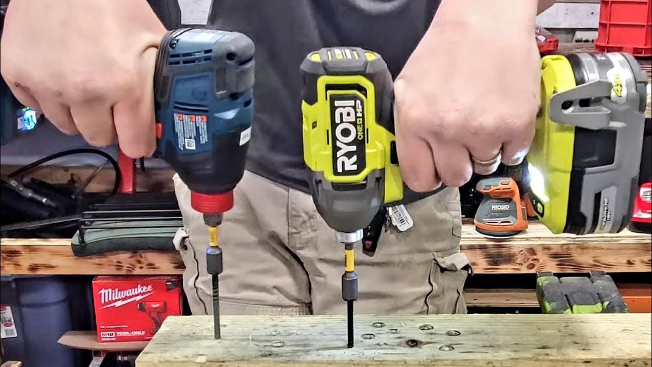 dragt ukendt Godkendelse 💥💥Ryobi 18V 4 mode VS Bosch Freak Gen # 3 Impact driver💥💥 "Mystery  Impact reveal"😲😲 - YouTube