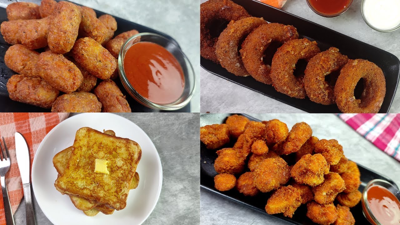 4 Quick and easy evening snack recipes| Quick snack ideas| Tea time snack| seasonings