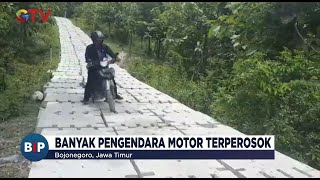 Jalan Beton Mirip 'Puzzle' di Bojonegoro Dianggap Membahayakan Pengguna Jalan #BuletiniNewsPagi16/02