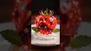 Strawberry to Ladybug AI Morph! 🍓 ➔ 🐞 #shorts #satisfying #aiart