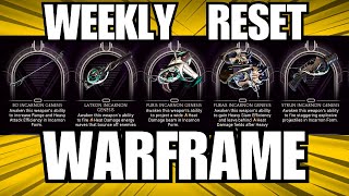 Incarnon adapters and more! - Warframe Weekly Reset September 28, 2025