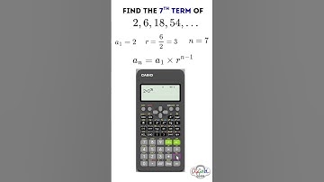 Geometric Sequence using Calculator - Part 1