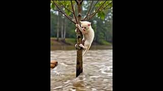 Poor Kitten Trapped in Flood River – Emotional Rescue Moment