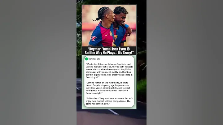 “Neymar: Lamine Yamal Isn’t Even 18… But His Talent Is Unreal!”