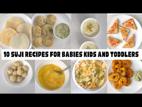 10 Suji Recipes for babies, kids and toddlers Rava Recipes| semolina recipes