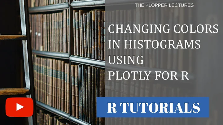 Change histogram colors using Plotly for R