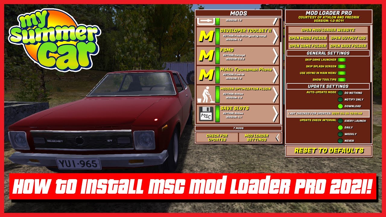 MSCLoader Mod - Download