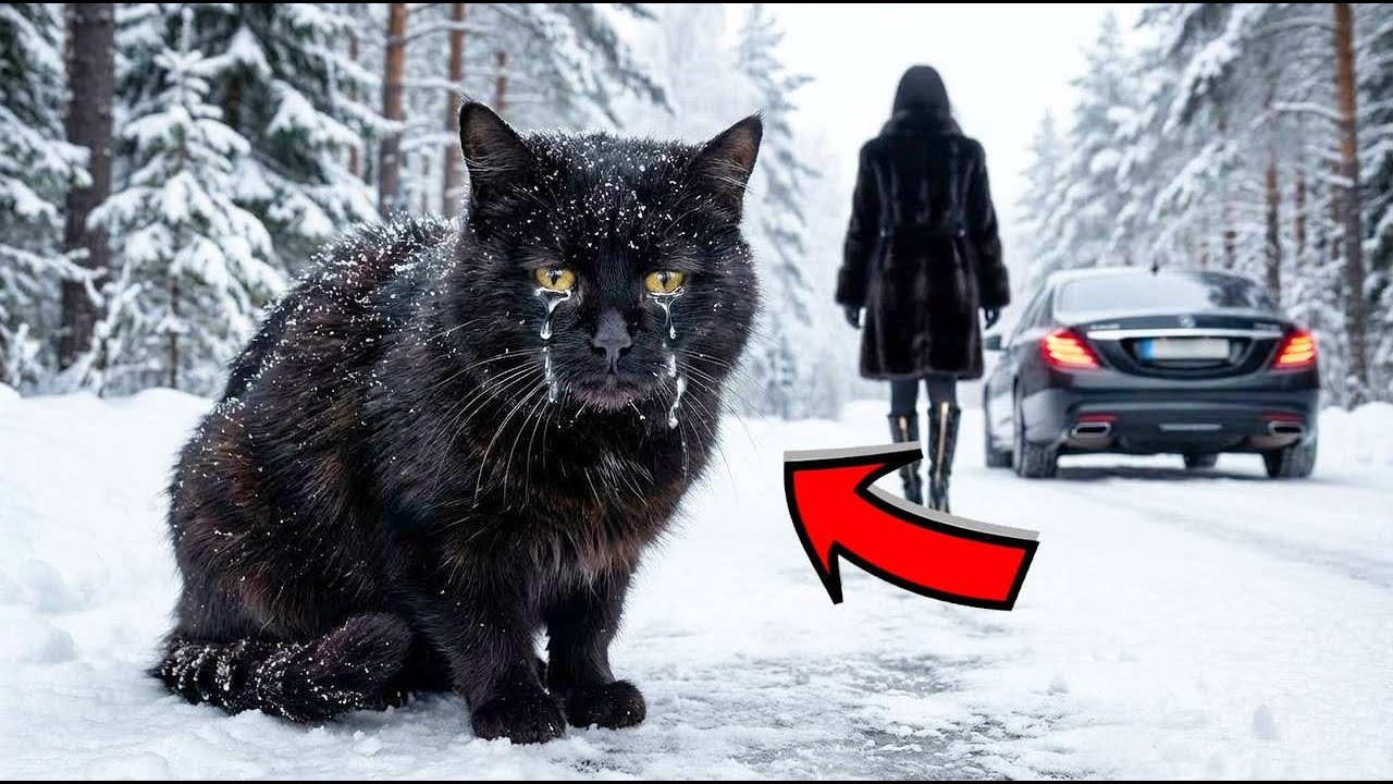 BOGATA KOBIETA PORZUCIŁA STAREGO KOTA W LESIE ZIMĄ... WILK DOKONAŁ NIEMOŻLIWEGO!