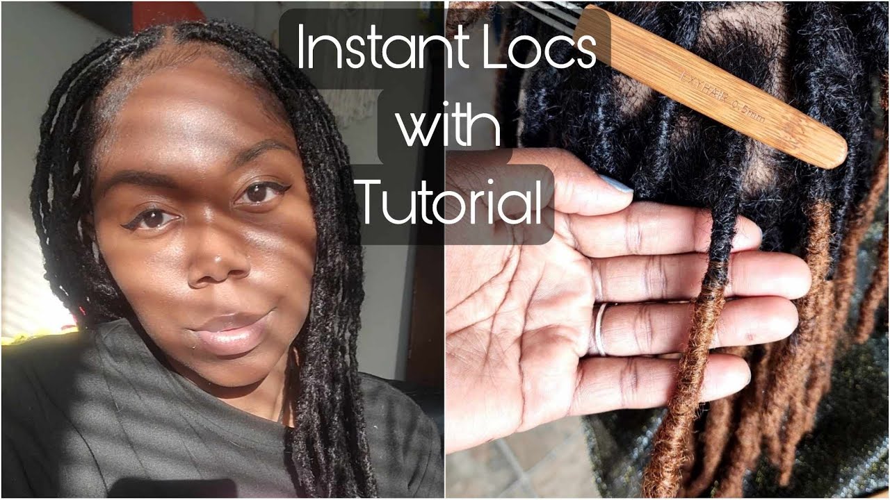 1st EVER DIY Instant Locs starring Exyhair | DIY Loc extensions| Thin ...