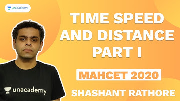 Time Speed and Distance | Part I | MAHCET 2020 | by Shashant Rathore