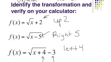 #1.3 - 8.6.1 - basic transformations - algebra 2