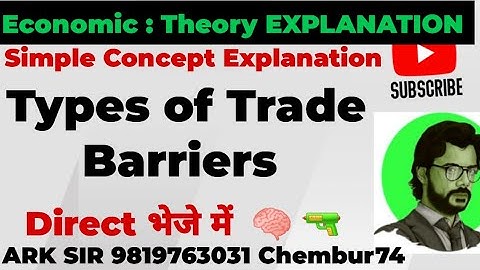 Types of Trade Barriers|Tarif non Tarif|ECONOMIC SEM6|Export sem5|  Tybcom sem6| Ark sir