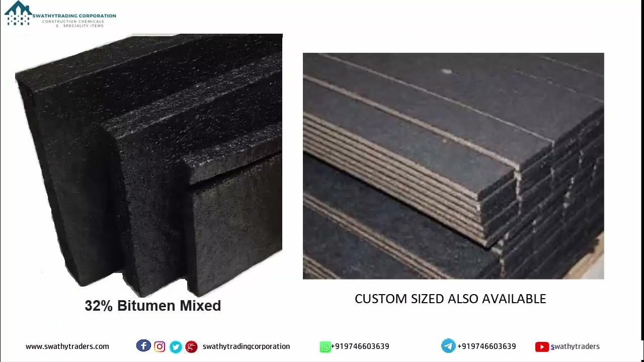 EXPANSION JOINT BOARD (BITUMINOUS & POLYMER) YouTube