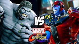 Grey Hulk VS Thanos Marvel vs Capcom Infinite Gameplay