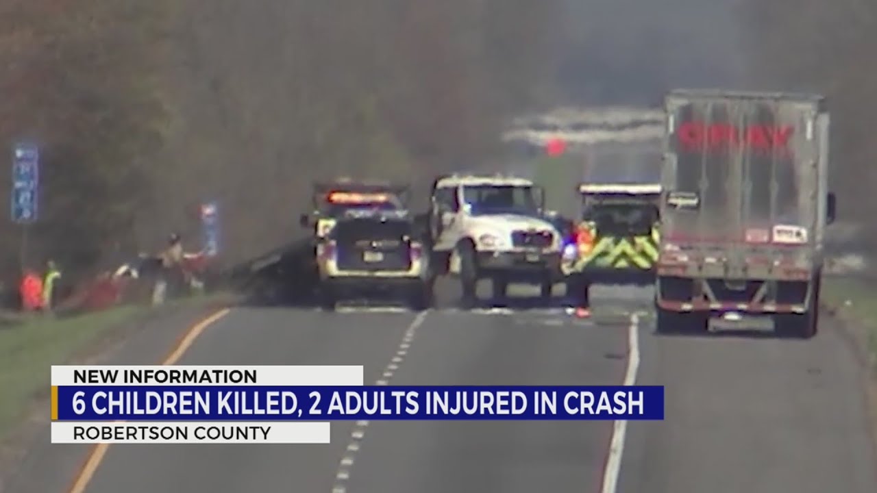 6 girls killed, 2 adults injured in crash in Robertson County - YouTube