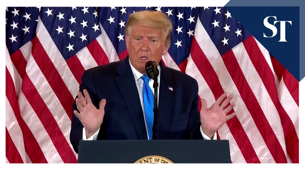 Trump falsely claims victory - Trump falsely claims victory