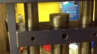 My first swaging press in motion.