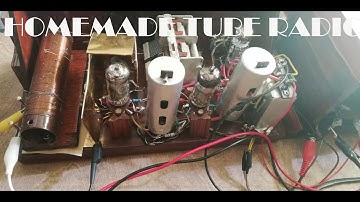 Homemade tube superheterodyne AM retro radio receiver