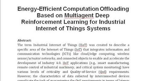Energy Efficient Computation Offloading Based on Multiagent Deep Reinforcement Learning for Industri