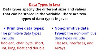 Data Types in Java (Hindi) | What is DataType full Explanation