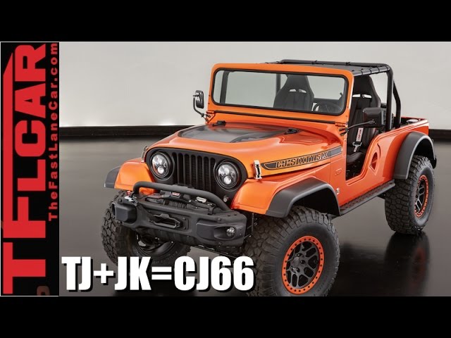 What Happens When You Mashup a Jeep Wrangler JK + TJ + CJ? Answer: Jeep  CJ66 SEMA Concept - YouTube