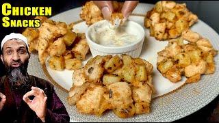 Kartoffel-Hähnchen-Happen mit würzigem Dip