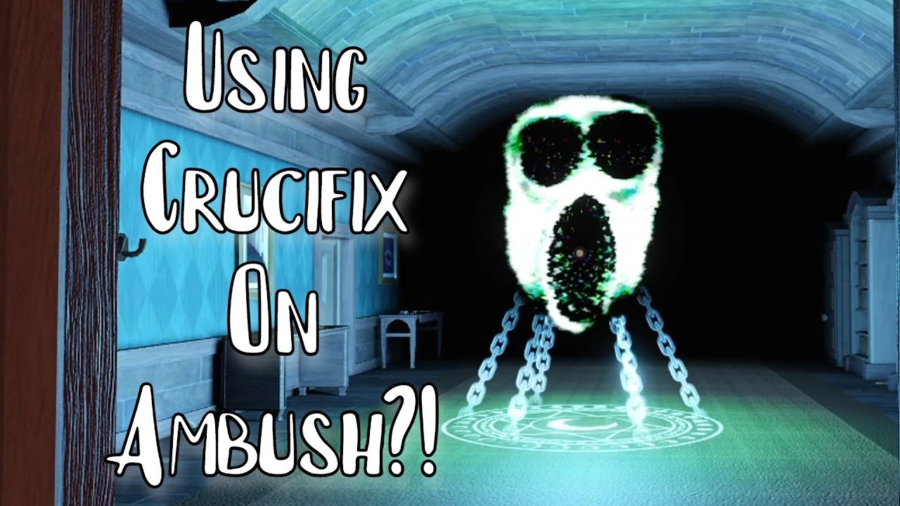 What Happens When Using Crucifix On AMBUSH?! Roblox Doors Hotel